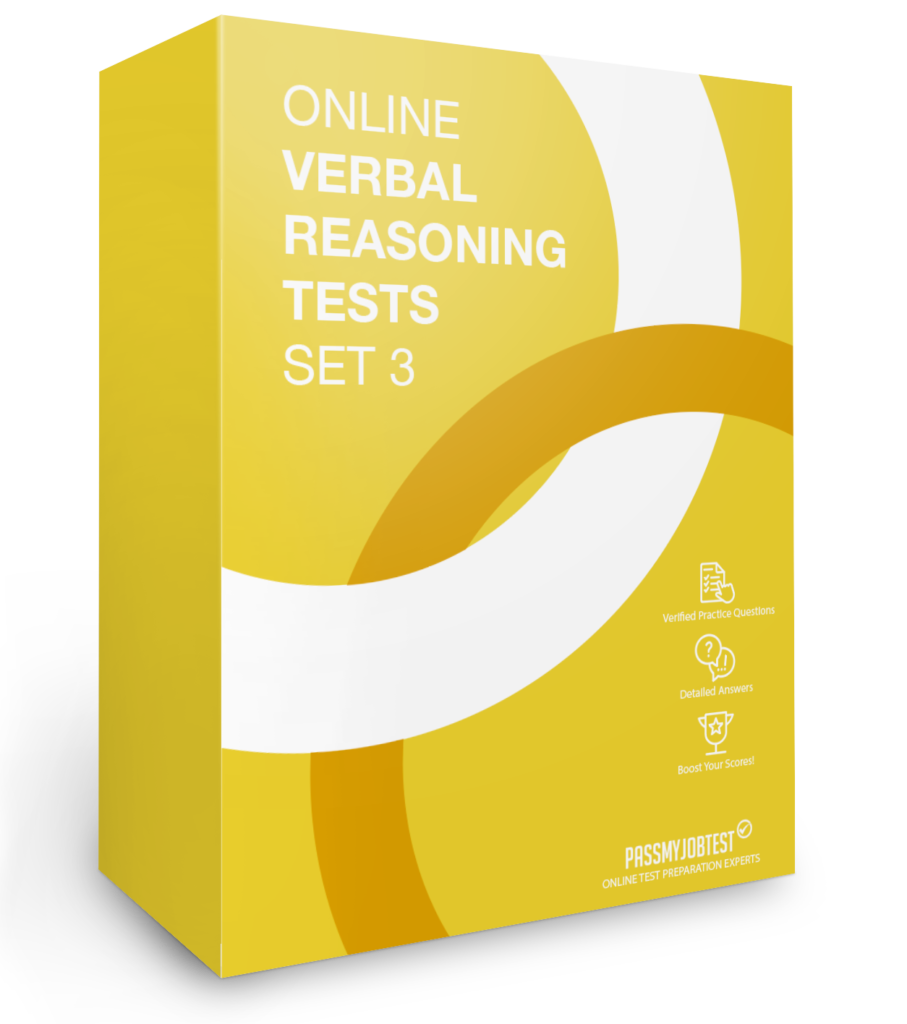 Online Verbal Reasoning Test Questions Set 3